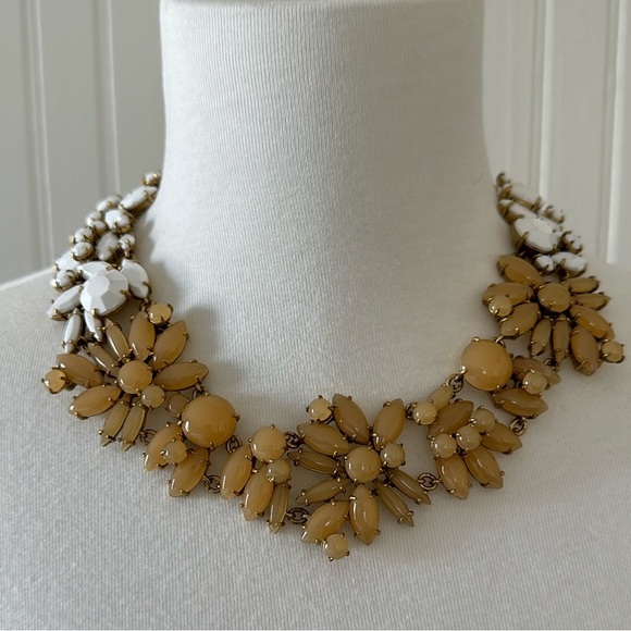 J. Crew Two-Tone Floral Statement Necklace - Picture 1 of 5